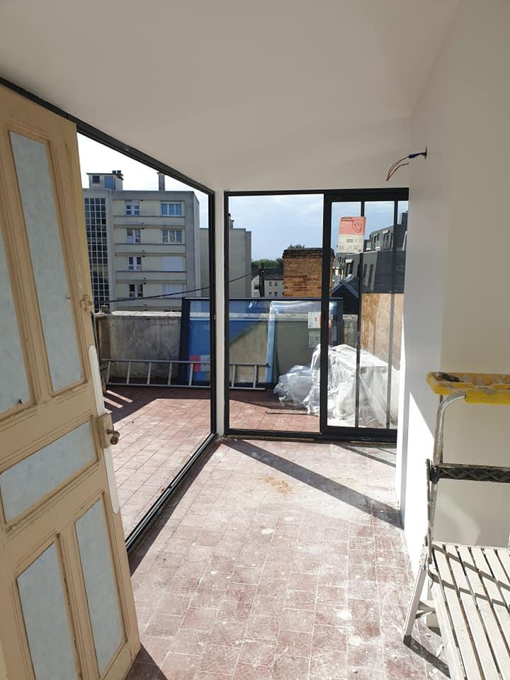 Installation d'une verrière